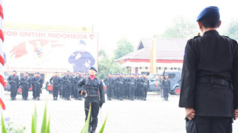 Wakapolda Jambi Pimpin Upacara HUT ke-74 Brimob