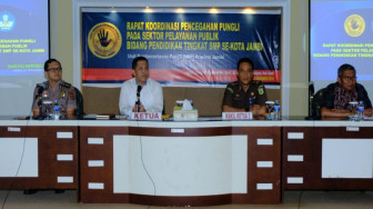 Dirkrimsus Polda Jambi Hadiri Rakor Pencegahan Pungli Tingkat Pendidikan