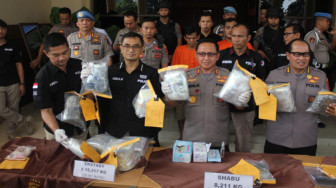 Polda Jambi Amankan 8,2 Kg Sabu dan 50.907 Butir Ekstasi
