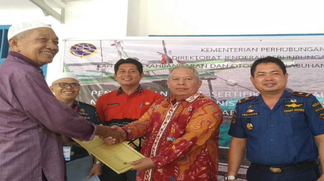 KSOP Kuala Tungkal Gelar Pengukuran dan Penerbitan Sertifikasi Kapal di Bawah 7 GT