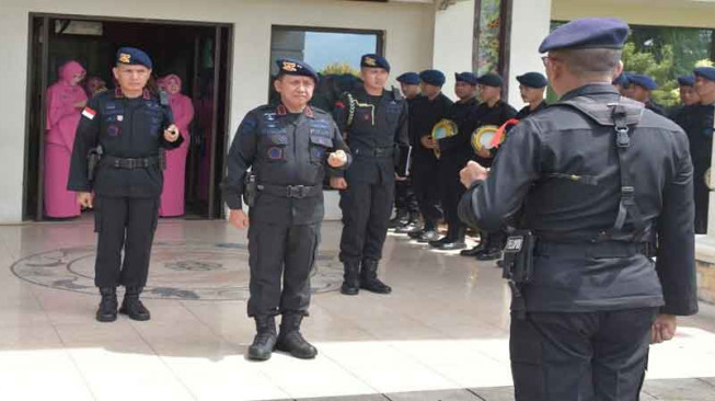 Kapolda Pimpin Penyambutan Personel Brimob BKO Papua
