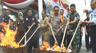 Polda Jambi Musnahkan Narkoba Senilai Rp 27 Miliar