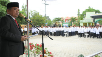 Bupati Merangin Pimpin Upacara HAB ke-74 Kemenag