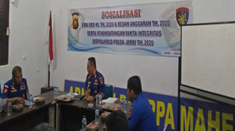 Ditpolairud Polda Jambi Gelar Sosialisasi Dipa RKA KL TH 2020