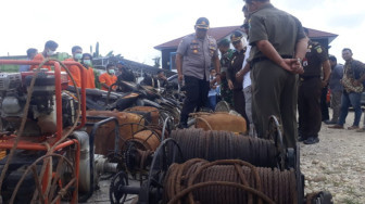 Empat Pelaku Illegal Driling Ditangkap Polres Batanghari