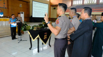 473 Personel Polda Jambi Tandatangani Pakta Integritas