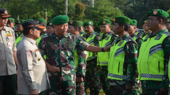 Apel Kesiapsiagaan Gabungan TNI-Polri Antisipasi Bencana Hidrometereologi