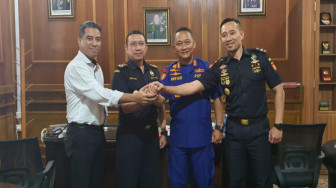 Dir Polair Polda Jambi Lakukan Audiensi dengan Kanwil Bea Cukai Jambi