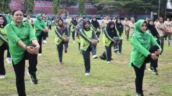Persit KCK Koorcabrem 042 Gelar Gerakan Masyarakat Sehat