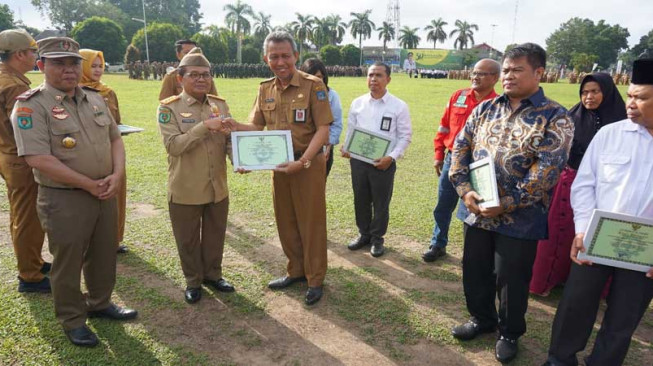 Sekda Tanjabbar Hadiri Upacara Bulan K3 Tingkat Provinsi Jambi