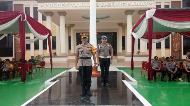 Polres Tanjabbar Peringati HUT ke-39 Satpam, Ini Himbauan Wakapolres.....