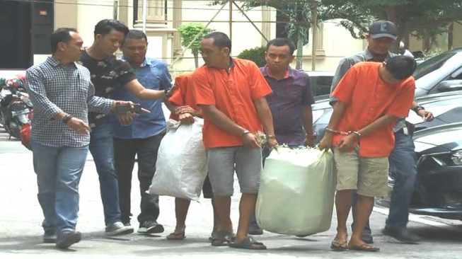 Polda Jambi Tangkap Kurir 15 Kg Sabu Milik Napi Lapas Cipinang