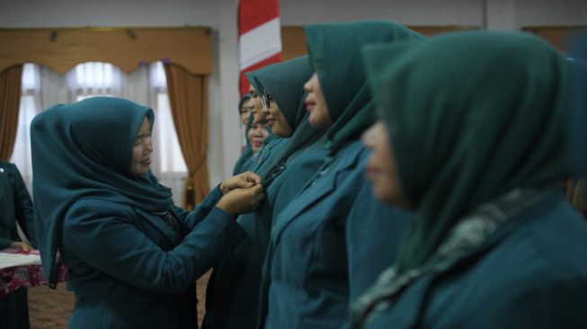 Sembilan Ketua TP PKK Kecamatan di Merangin Dilantik