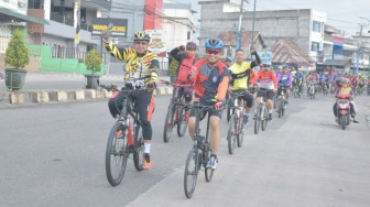 Jelang Sertijab Kapolda, Polda Jambi Gelar Funbike Farewell