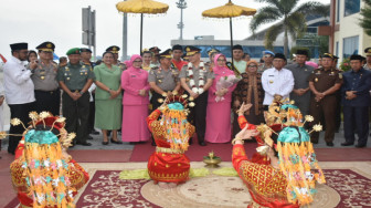 Danrem 042/Gapu Sambut Kedatangan Kapolda Jambi