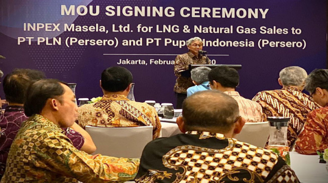 Nota Kesepahaman Suplai Gas PLN, Pupuk Indonesia dari Proyek LNG Abadi di Tandatangani