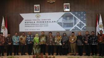 PJ Sekda Hadiri Pisah Sambut Kepala BPK Jambi