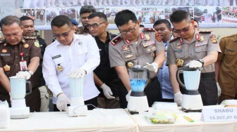 Polda Jambi Bongkar Kasus Besar Lagi, 44 Kg Narkoba Dimusnahkan