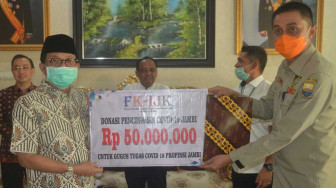 Gubernur Apresiasi Donasi Penanganan Covid-19 dari FK-IJK