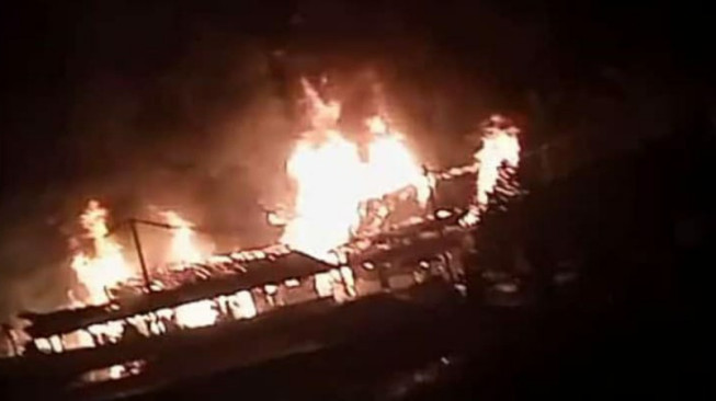 Pabrik Triplek di Merangin Ludes Terbakar