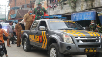 Cegah Corona, Bupati Safrial Pimpin Langsung Penyemprotan Disinfektan