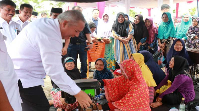 Bupati Launching Bansos Program Sembako Non Tunai
