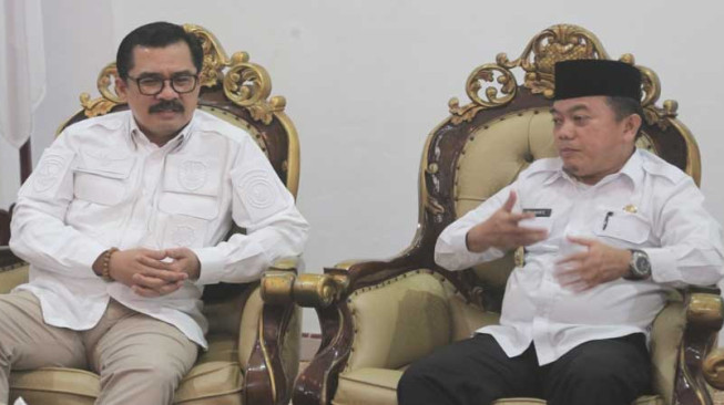 Sambangi Bupati Merangin, Ini Hal Penting Disampaikan Kepala BIN Jambi…