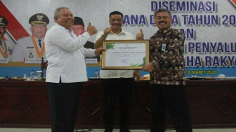 Hadiri Diseminasi Dana Desa, Bupati Minta Desa Fokus Kegiatan Padat Karya