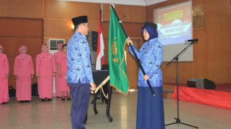 dr Niken Manohara Kukuhkan Pengurus Korpri Polda Jambi
