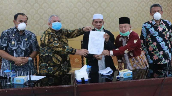 Rapat Bersama Bahas Covid-19, Ini Imbauan untuk Masyarakat Tanjabbar...