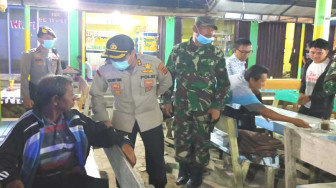 Kapolres dan Dandim Sambangi Warung Kopi Minta Warga Patuhi Social Distancing