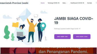Pemprov Jambi Luncurkan Website Khusus Penanganan COVID-19