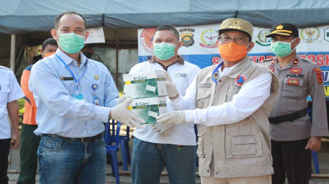 Terima Bantuan Dua Ribu Masker, Fachrori Harap Covid-19 Cepat Berakhir