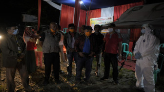 Bupati Merangin Tinjau Pos Pemantauan Batas Merangin - Bungo