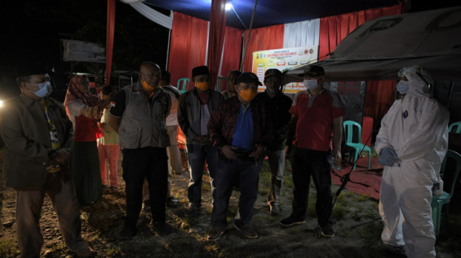 Bupati Merangin Tinjau Pos Pemantauan Batas Merangin - Bungo