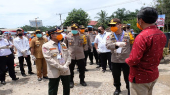 Kapolda Jambi Tinjau Pos Covid-19 Perbatasan Jambi-Riau