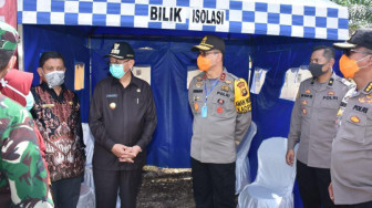 Kapolda Jambi Kunjungi Pos Pengaman Covid-19 Perbatasan Jambi-Sumsel
