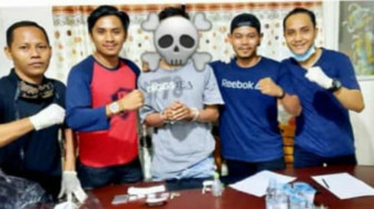 Bandar Narkoba Tabir, Dibekuk Polisi di Kebun Karet