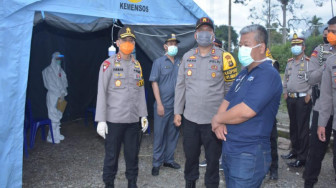 Kapolda Jambi Kunjungi Posko Gugus Tugas Covid-19 Perbatasan Sungaipenuh-Pesisir Selatan