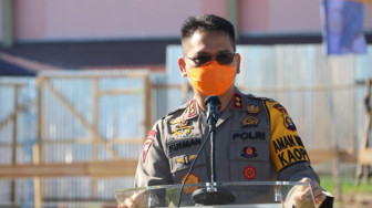 Kapolda Jambi Meletakkan Batu Pertama Pembangunan Gedung Mako Ditpolairud