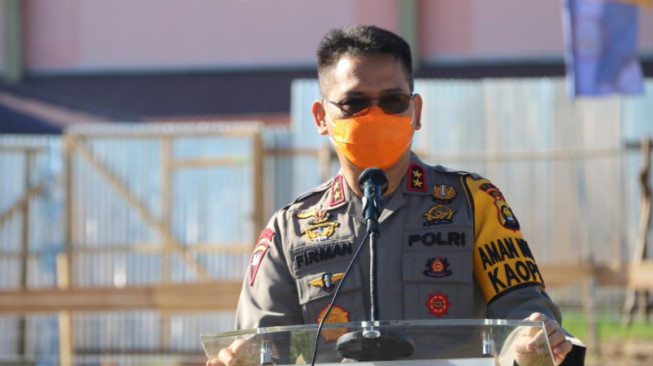 Kapolda Jambi Meletakkan Batu Pertama Pembangunan Gedung Mako Ditpolairud
