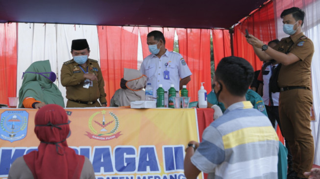 Bupati Merangin Kembali Tinjau Pos Pantau Merangin Sarolangun
