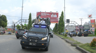 Keliling Bangko, Al Haris Imbau Warganya Wajib Pakai Masker