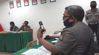 Propam Polda Sulteng Selenggarakan Sidang Kode Etik Online