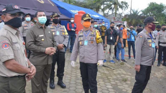 Kapolda Cek Perbatasan Jambi – Sumatera Barat