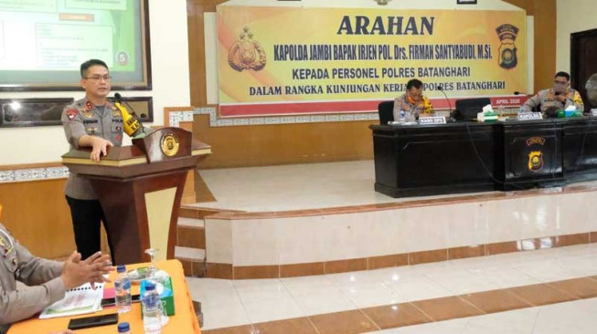 Kapolda Pantau Kesiapan Penanganan Covid-19 di Batang Hari