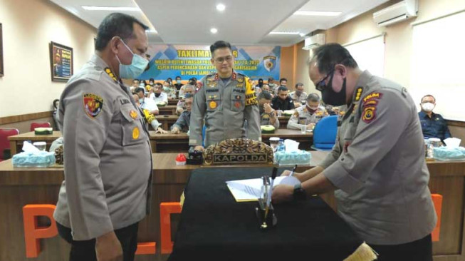 Kapolda Jambi Pimpin Taklimat Akhir Wasrik Rutin Tahap I Tahun 2020
