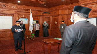 Fachrori Kembali Lantik Sudirman sebagai Penjabat Sekda Provinsi Jambi