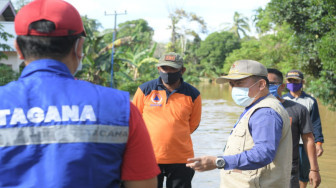 Bupati Merangin Tinjau Banjir di Wilayah Tabir