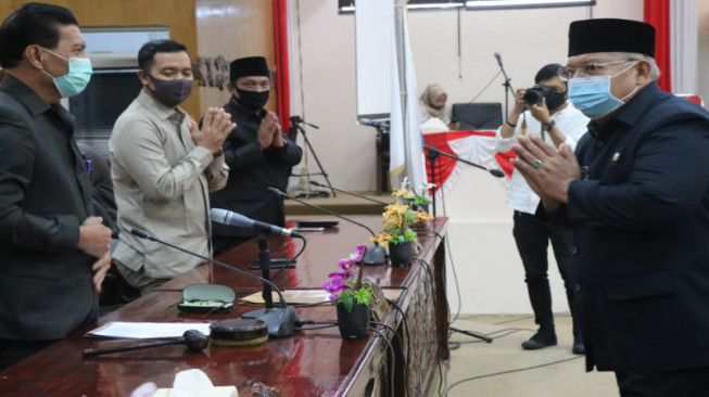 Bupati Hadiri Paripurna ke Empat Pembahasan LKPJ Tahun 2019